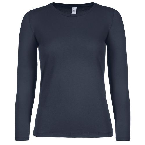 B & C Collection B&C #E150 Long Sleeve /Women Navy